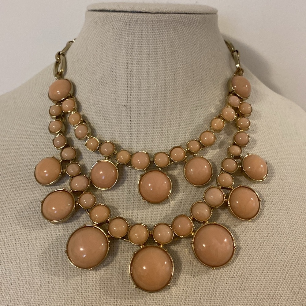 Pink Talbots Bubble Statement Necklace - image 3